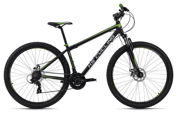 VTT semi-rigide 29'' Xceed noir-vert TC 42 cm KS Cycling