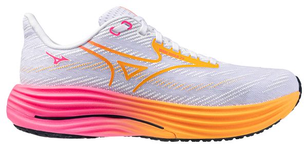Mizuno Wave Rider 29 Running Shoes White/Orange/Rose Unisex