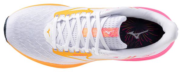Mizuno Wave Rider 29 Scarpe da corsa Bianco/Arancione/Rosa Unisex