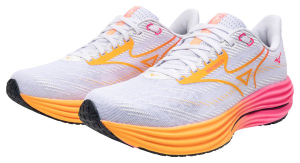 Mizuno Wave Rider 29 Scarpe da corsa Bianco/Arancione/Rosa Unisex