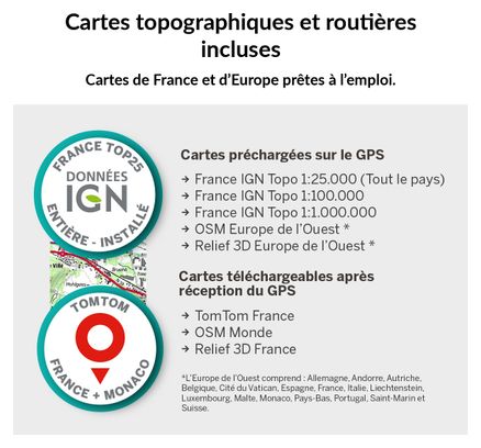 GPS Aventura 2 Plus (32 Go) + MicroSD (128 GB) + France IGN Top25 TwoNav