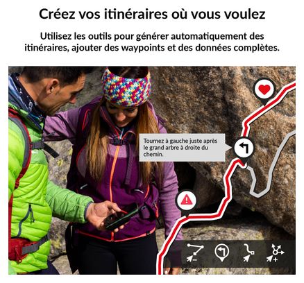 GPS Aventura 2 Plus (32 Go) + MicroSD (128 GB) + France IGN Top25 TwoNav