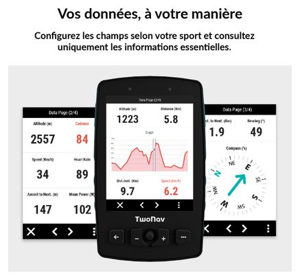GPS Aventura 2 Plus (32 Go) + MicroSD (128 GB) + France IGN Top25 TwoNav