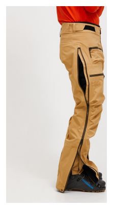 Pantalón impermeable Peak Performance Vislight GTX C-Knit Beige para hombre