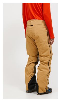 Pantalón impermeable Peak Performance Vislight GTX C-Knit Beige para hombre