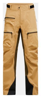 Pantalón impermeable Peak Performance Vislight GTX C-Knit Beige para hombre