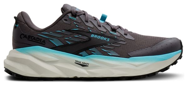 Brooks Cascadia 19 Trail Running Shoes, Gray/Blue, Women's
