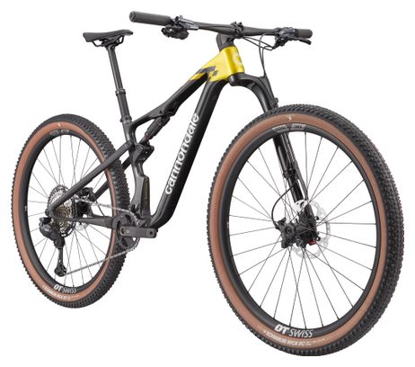 Cannondale Scalpel 2 Lefty Full-Suspension Mountain Bike, Carbon, 29", Shimano 12-Speed, Black/Yellow