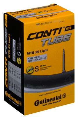 Cámara Continental MTB Light 29'' Presta 60 mm