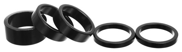 Parti 8.3 Kit di distanziali in alluminio (x5) Nero