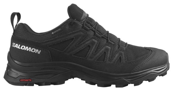 Salomon X Ward Leather GTX Zapatos de senderismo Negro Mujer