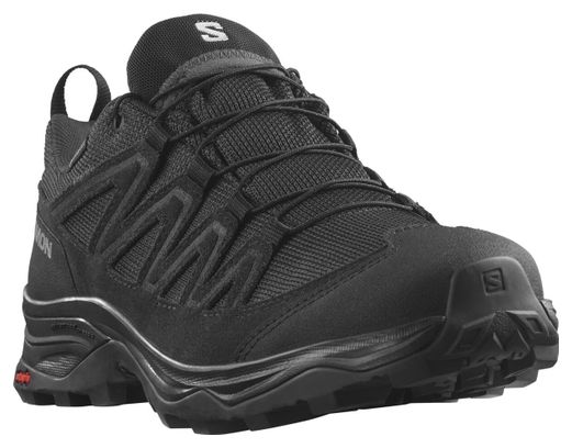 Salomon X Ward Leather GTX Wanderschuhe Schwarz Damen