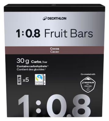 Energierijke repen Decathlon Nutrition 1:08 Proline Cacao 5x50g