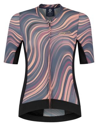 Maillot Manches Courtes Velo Rogelli Lynn - Femme - Corail/Gris