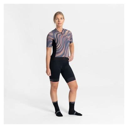 Maillot Manches Courtes Velo Rogelli Lynn - Femme - Corail/Gris