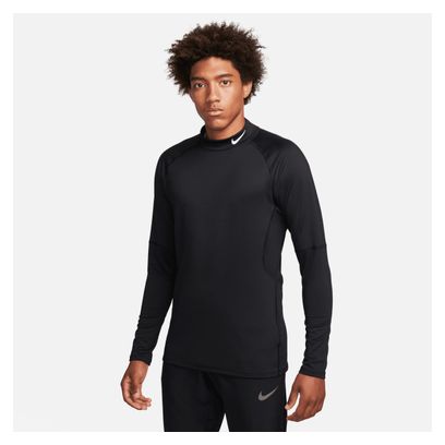 Nike Dri-Fit Pro Warm Thermal Long Sleeve Jersey Black