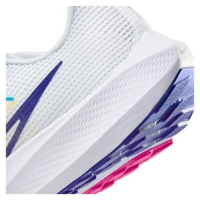 Nike Air Zoom Pegasus 40 Wit Blauw Roze Hardloopschoenen