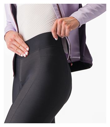 Lange, trägerlose Damen Radhose Castelli Velocissima Thermal Schwarz/Rot