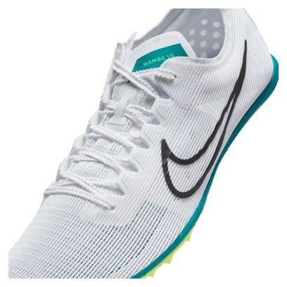 Nike Zoom Mamba 6 White/Green Men's Track &amp; Field Shoes