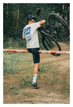 T-Shirt Ample Unisex Çois 'Cycling isn't a Game' Beige