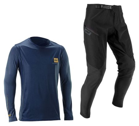Kit maglia e pantaloni a maniche lunghe Leatt Gravity 1.0 Blu