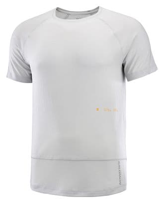 Salomon Cross Run Grey Men's Short Sleeve T-Shirt