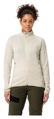Dames Vaude Monviso Fleec Jas Wit Ecru