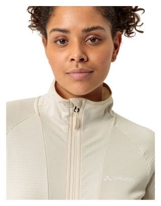 Dames Vaude Monviso Fleec Jas Wit Ecru