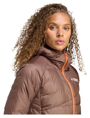 Donsjack adidas Terrex Xperior Climawarm+ Bruin voor dames