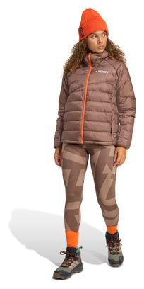 Donsjack adidas Terrex Xperior Climawarm+ Bruin voor dames