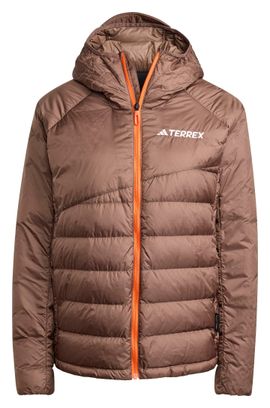 Donsjack adidas Terrex Xperior Climawarm+ Bruin voor dames
