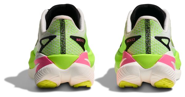 Hoka Mach X 3 Damesschoenen Wit/Groen