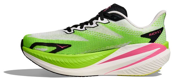 Hoka Mach X 3 Damesschoenen Wit/Groen