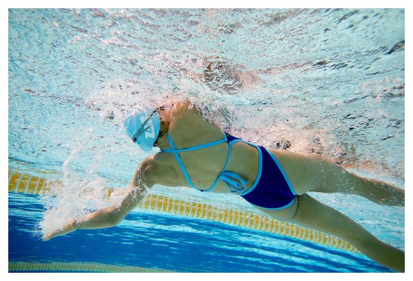 Maillot de bain Z3rod Une Pièce Royal Blue/Sky Blue Femme