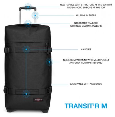 Eastpak Transit'r M Reisetasche Schwarz