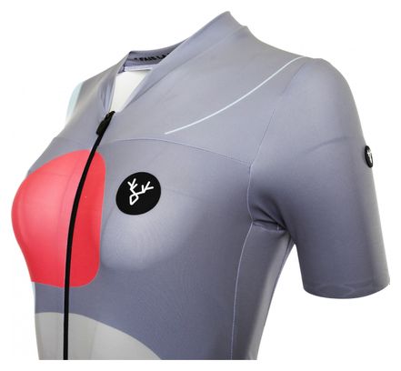 Dames Jersey Korte Mouw LeBram Testanier Grijs Adjusted Fit