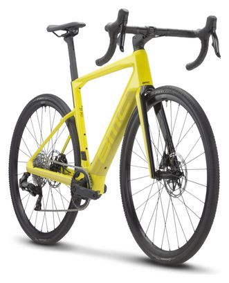 BMC Roadmachine 01 AMP X Two Electric Road Bike Sram Rival XPLR eTap AXS 12S 360 Wh 700 mm Lime Yellow 2023