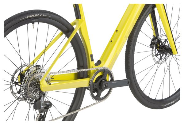 Vélo de Route Électrique BMC Roadmachine 01 AMP X Two Sram Rival XPLR eTap AXS 12V 360 Wh 700 mm Jaune Lime 2023