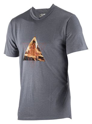Maglia Leatt MTB AllMtn 2.0 da bambino a manica corta Grigio titanio
