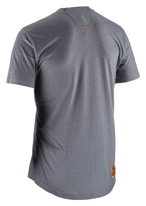 Maglia Leatt MTB AllMtn 2.0 da bambino a manica corta Grigio titanio