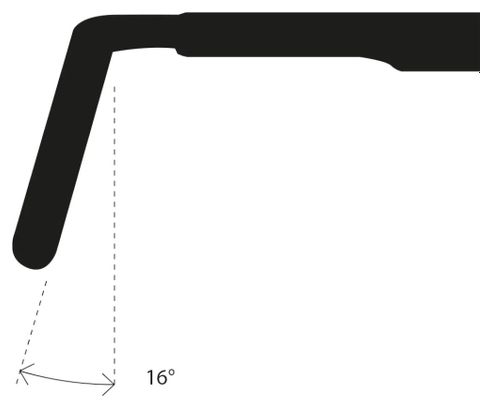 Deda Superzero Gravel 31.7 mm Carbon Stuur POB Zwart