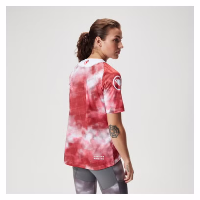 Endura Women's Short Sleeve Trikot Cloud of Pixels LTD Rot