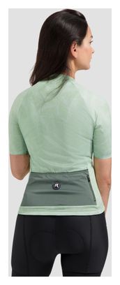 Maillot Manches Courtes Vélo Rogelli Essential Graphic II Menthe Femme