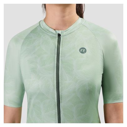 Maillot Manches Courtes Vélo Rogelli Essential Graphic II Menthe Femme