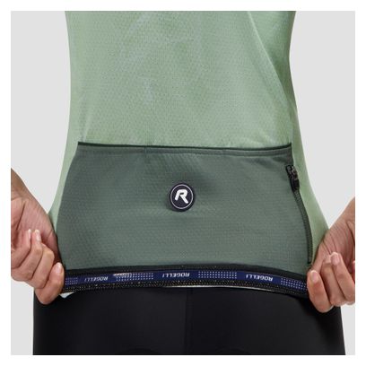 Maillot Manches Courtes Vélo Rogelli Essential Graphic II Menthe Femme