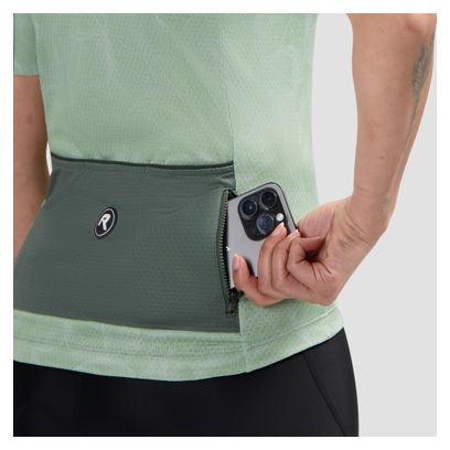 Maillot Manches Courtes Vélo Rogelli Essential Graphic II Menthe Femme