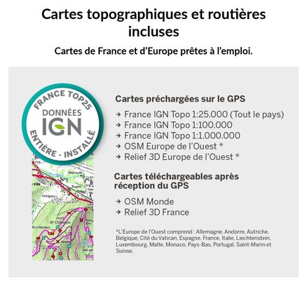 GPS Cross Plus (64 Go) + France IGN Top25 TwoNav