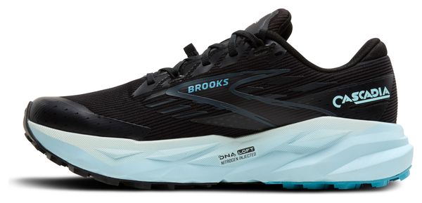 Chaussures Trail Brooks Cascadia 19 GTX Noir/Bleu Femme