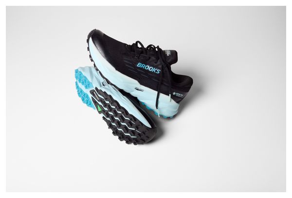 Chaussures Trail Brooks Cascadia 19 GTX Noir/Bleu Femme