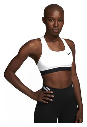 Nike Dri-Fit Swoosh Sports Bra White Women